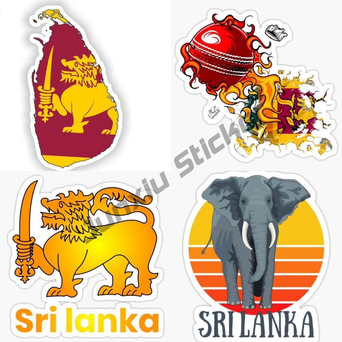 Laptop Accessories Sri Lanka - Moda araba Sticker Sri Lanka bayrağı