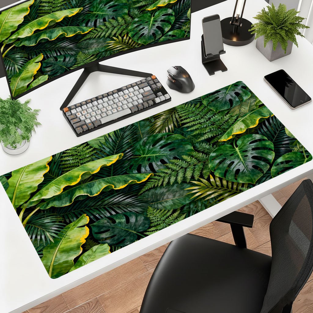 Laptop Accessories Brand - Marka Büyük Yaprak Demir Mouse Pad