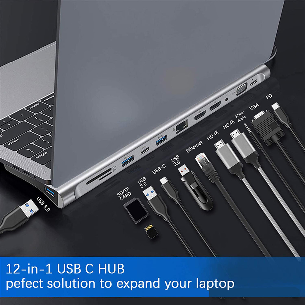 Mac Laptop Accessories - MZX USB Çoklu Hub Bağlantı İstasyonu
