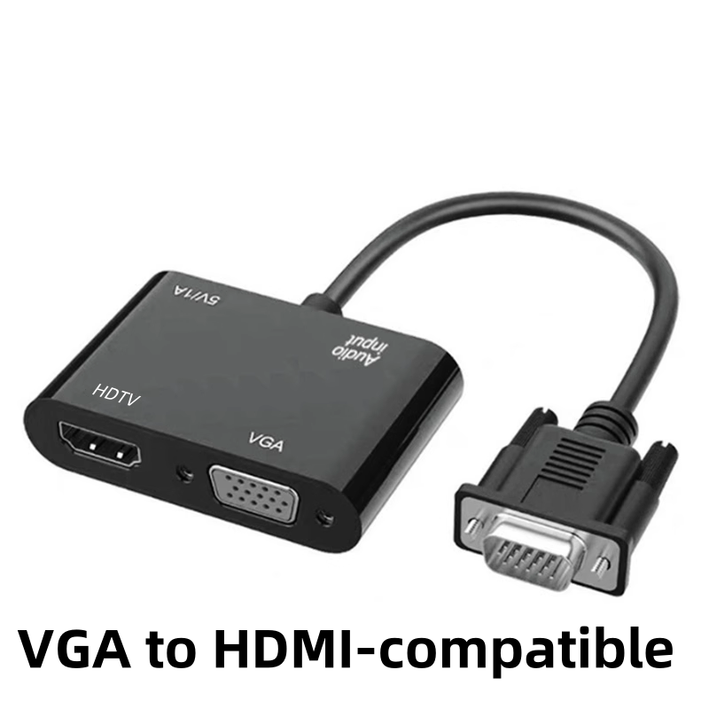 Monitor Portable Usb - VGA(Host) - VGA/HDMI uyumlu Ekran Adaptörü,