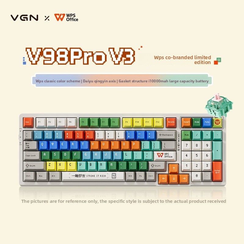 Laptop Accessories Brand - VGN V98Pro V3 Özelleştirilmiş E-Spor Mekanik