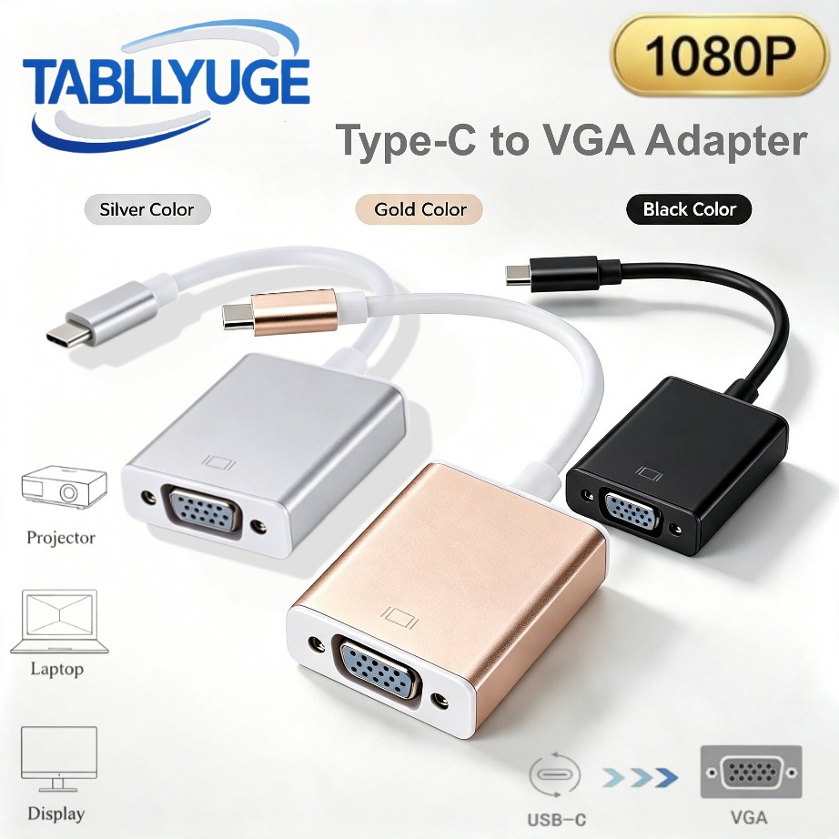Monitor Portable Usb - TABLLYUGE USB C - VGA Adaptörü
