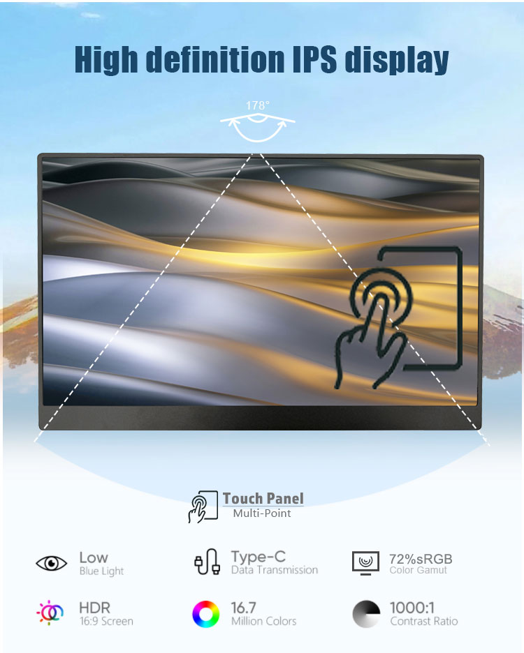 15.6 16 18.4 21.5 İnç OLED Ekr - Monitor Portable Usb incelemesi ve fiyatı
