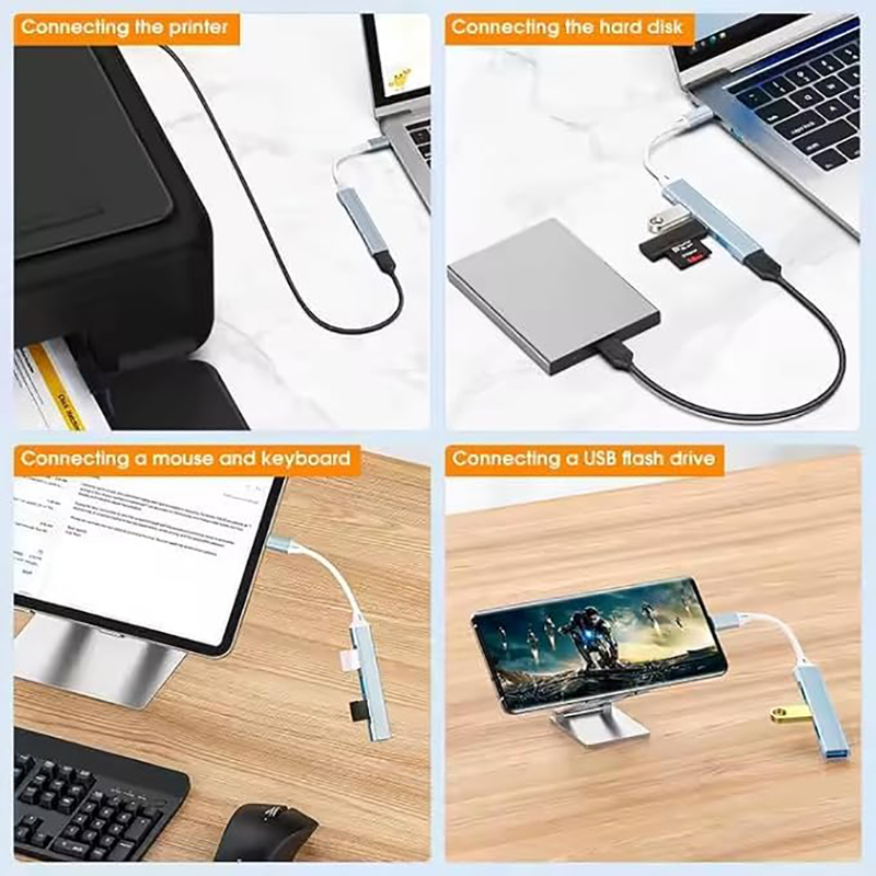 4-Port Çoklu Bölücü Tip C Hub  - Mac Laptop Accessories incelemesi ve fiyatı