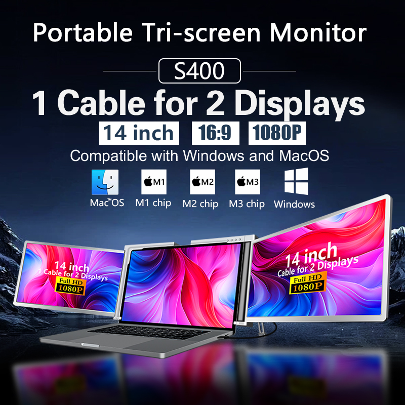 14 İnç Çift Monitörlü Taşınabi - Monitor Portable Usb incelemesi ve fiyatı