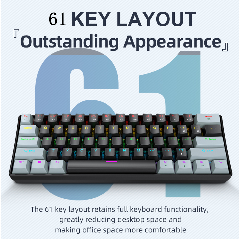 K61 Kablolu Mekanik Oyun Klavy - Laptop Accessories Uk incelemesi ve fiyatı
