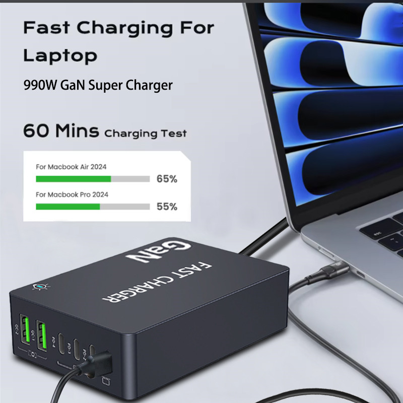 6-Ports PD USB GaN Hızlı Şarj  - Laptop Accessories Uk incelemesi ve fiyatı